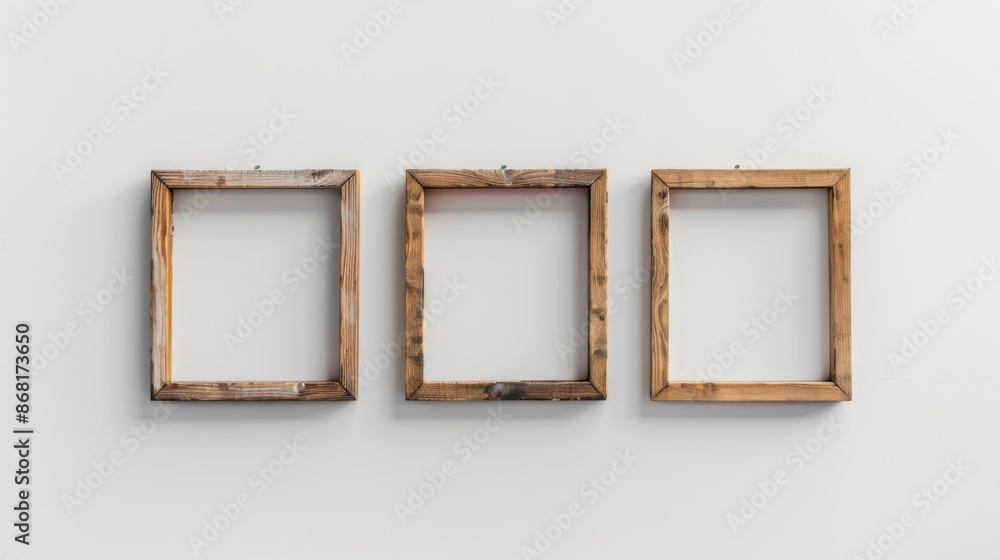 Frame on the wall mock up background illustration generated by ai Frame on the wall mock up background illustration generated by ai