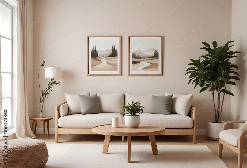 Frame mockup, ISO A paper size. Bedroom poster mockup. Modern interior design. Living room Interior mockup with house background. 3D render Frame mockup, ISO A paper size. Bedroom poster mockup. Modern interior design. Living room Interior mockup with house background. 3D render