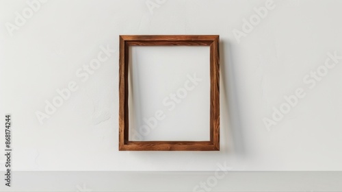 Frame on the wall mock up background illustration generated by ai