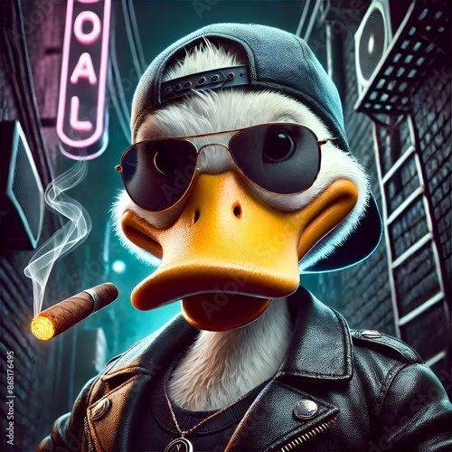 Neon Alley Duck photo