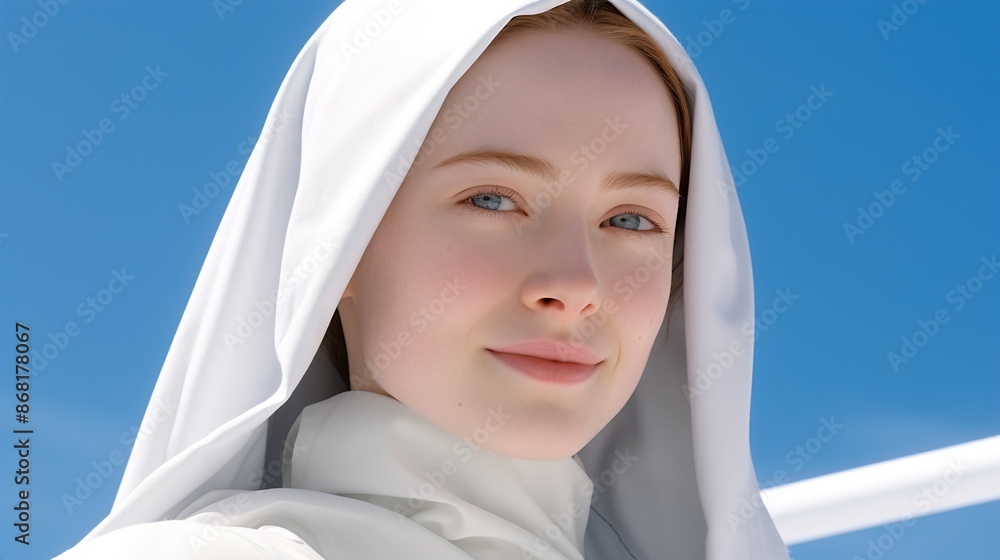 portrait of the child in a hood portrait of the child in a hood