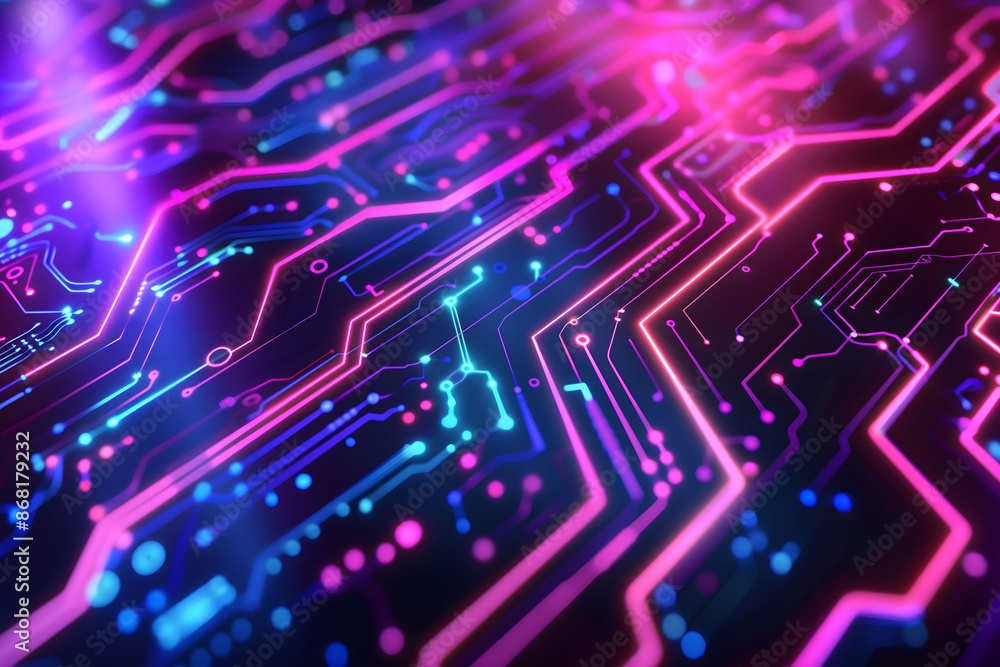 background representing Futuristic Tech: High-tech patterns with neon colors and circuit-like designs background representing Futuristic Tech: High-tech patterns with neon colors and circuit-like designs