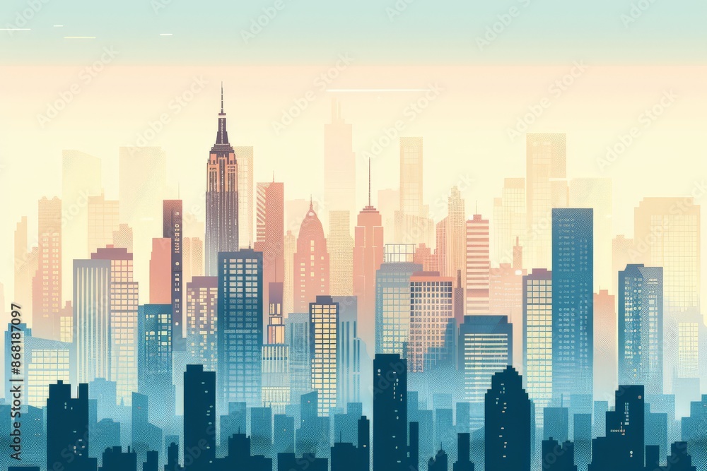 Obraz premium illustration city