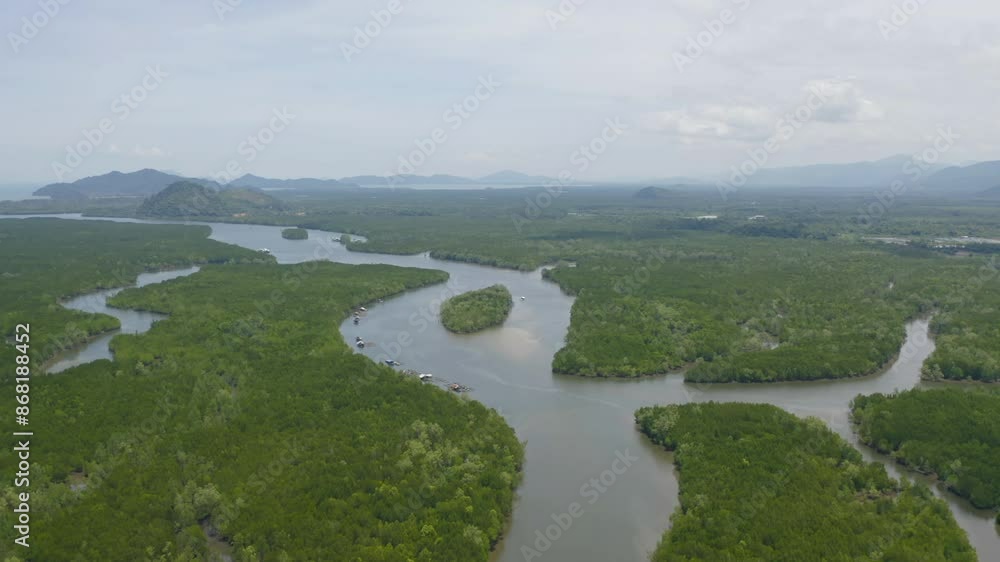 Aerial top view of Samet Nangshe, Phang Nga, lush green trees from above in tropical forest in national park in summer season. Natural landscape. Pattern texture background. Aerial top view of Samet Nangshe, Phang Nga, lush green trees from above in tropical forest in national park in summer season. Natural landscape. Pattern texture background.