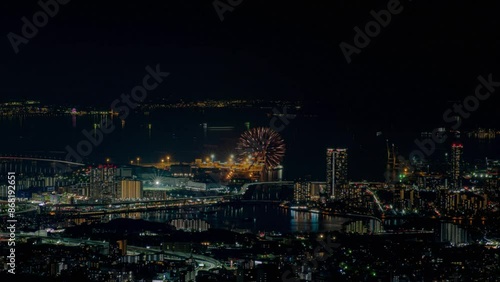 Wallpaper Mural 立花山から望むFukuoka東区花火大会 Torontodigital.ca