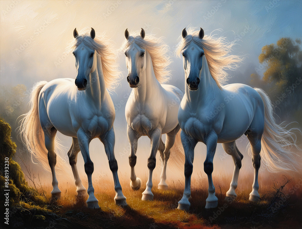 Obraz premium horse in the field