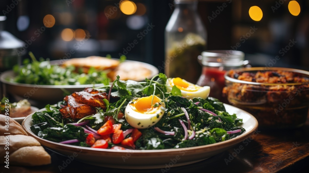 chicken and vegetables HD 8K wallpaper Stock Photographic image chicken and vegetables HD 8K wallpaper Stock Photographic image