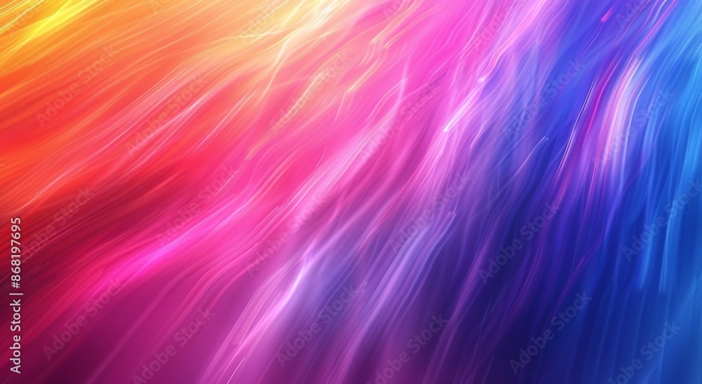 Abstract Wavy Pattern With Red, Pink, Yellow, and Blue Colors Abstract Wavy Pattern With Red, Pink, Yellow, and Blue Colors