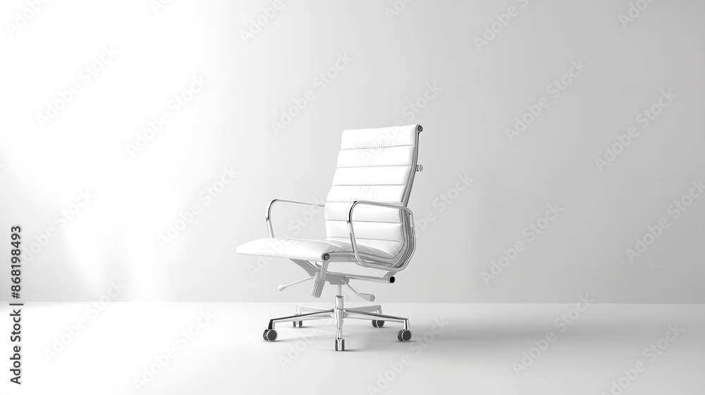 White Office Chair on White Background - Minimal
White Office Chair on White Background - Minimal