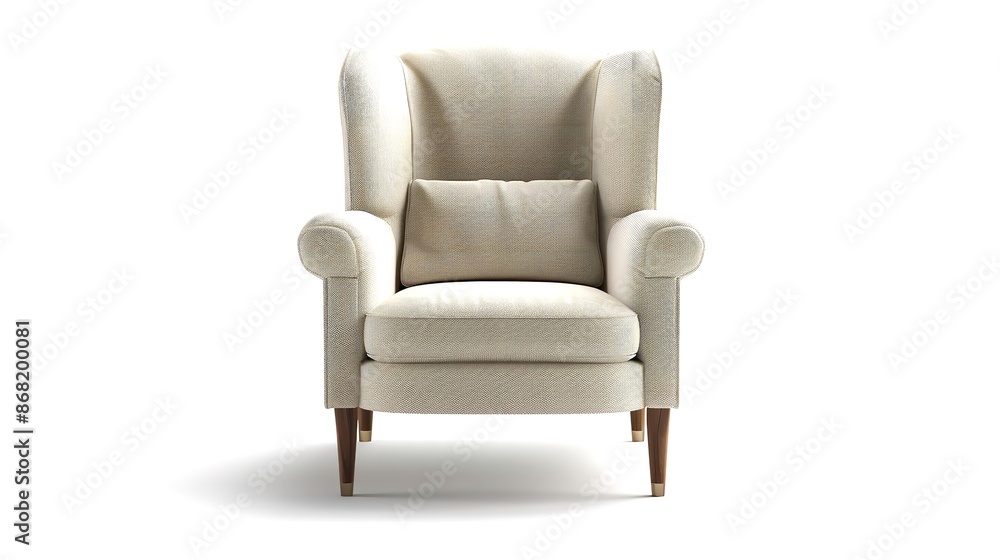 Wingback_chair__isolated_on_white_background__high Wingback_chair__isolated_on_white_background__high