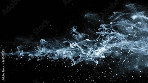 Wallpaper Mural Transparent atomizer splash effect, showcasing a fine water mist against a clean background Torontodigital.ca