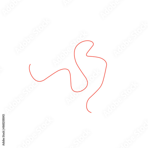 thin line of red thread