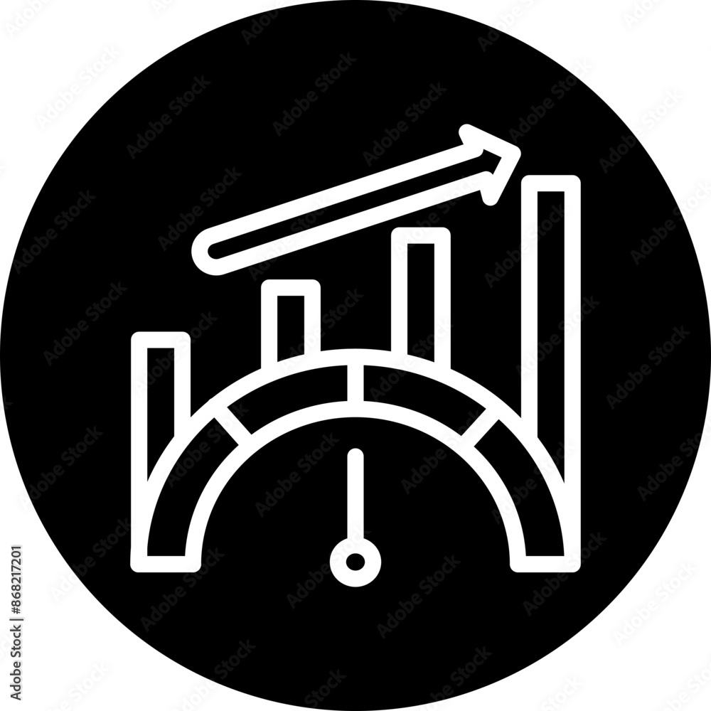 Performance Improvement Vector Line White Circle Black Performance Improvement Vector Line White Circle Black