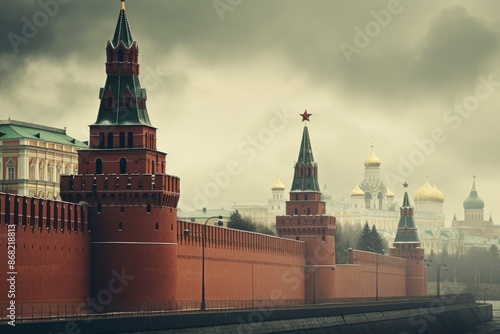 The Kremlin, surrounded by mystical barriers protecting its secrets.