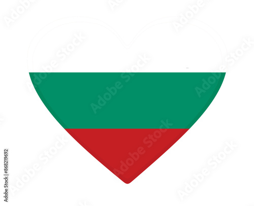Bulgaria flag heart shaped. vector Free Download Bulgaria flag heart shaped. vector - GFXLoad