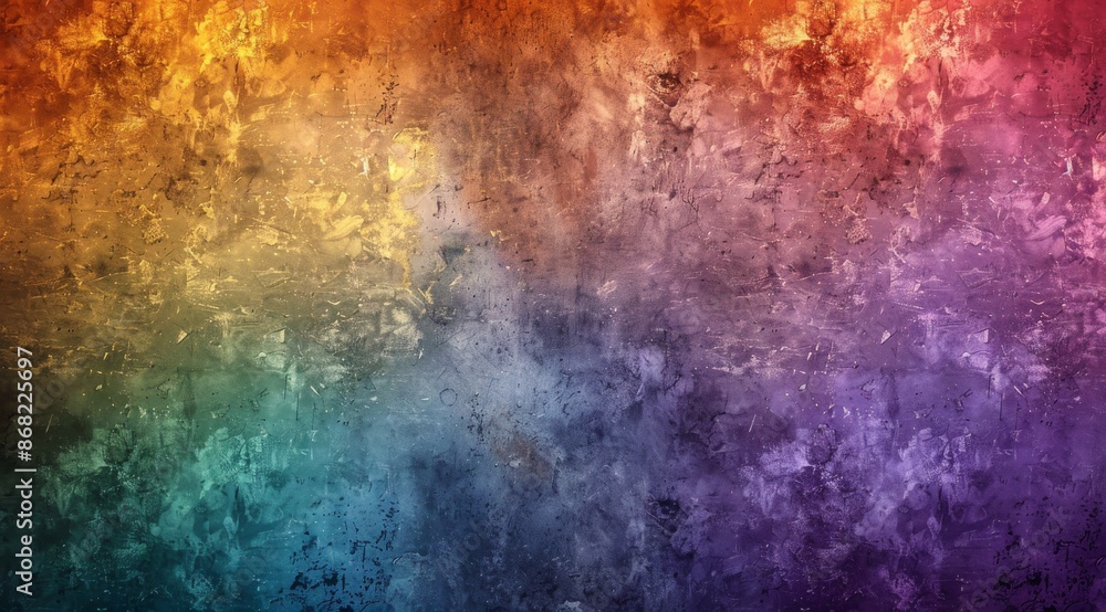 Obraz premium A Colorful Abstract Texture on a Weathered Brick Wall