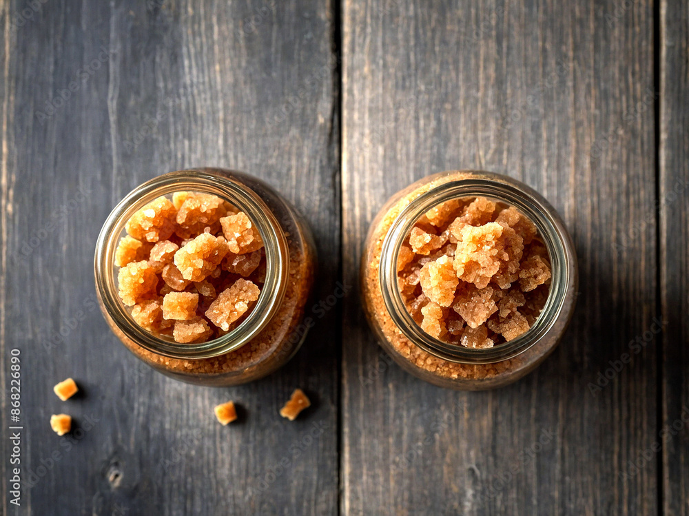 Fototapeta premium From Granulated to Raw: Explore Sugar in Bowls