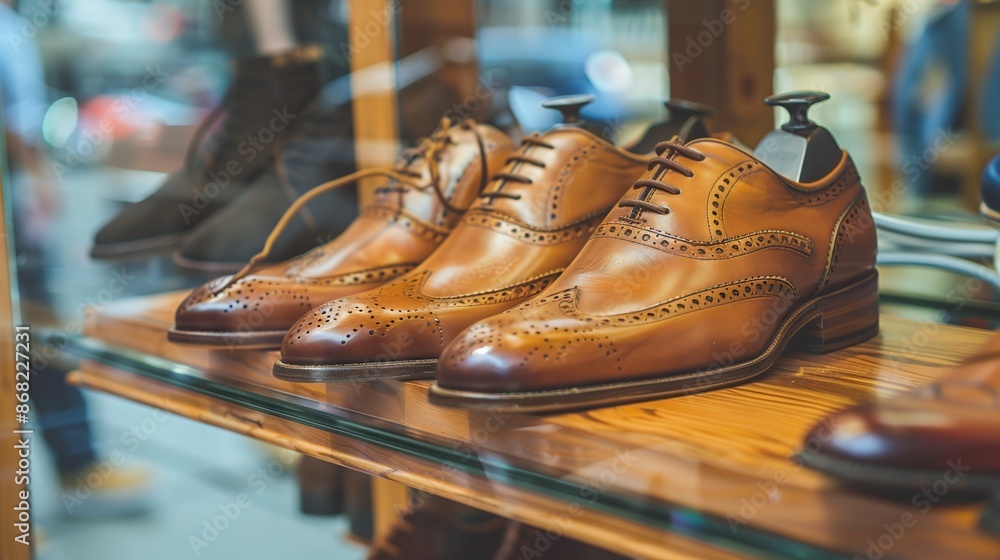 Shop selling men s shoes , Luxurious shoe store showcases a fashionable collection, blending classic elegance and modern styles for discerning shoppers. Shop selling men s shoes , Luxurious shoe store showcases a fashionable collection, blending classic elegance and modern styles for discerning shoppers.