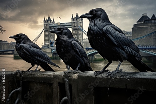 Wallpaper Mural The Tower of London's Ravens, with the power to see into the future. Torontodigital.ca