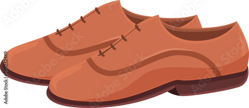 Classic brown leather shoes with laces, perfect for a polished and sophisticated look