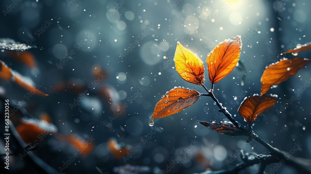 Autumn Leaves in Rain Autumn Leaves in Rain