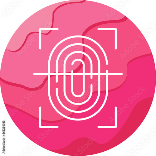 Fingerprint Scan Icon