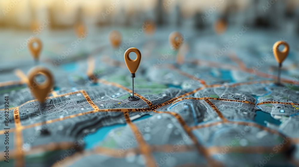 A 3D map featuring river valleys and elevated areas, with location pins marking key sites. A 3D map featuring river valleys and elevated areas, with location pins marking key sites.