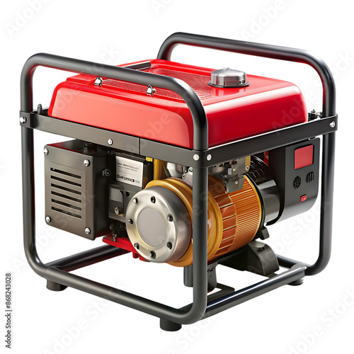Obraz na płótnie portable generator clean on transparent background
