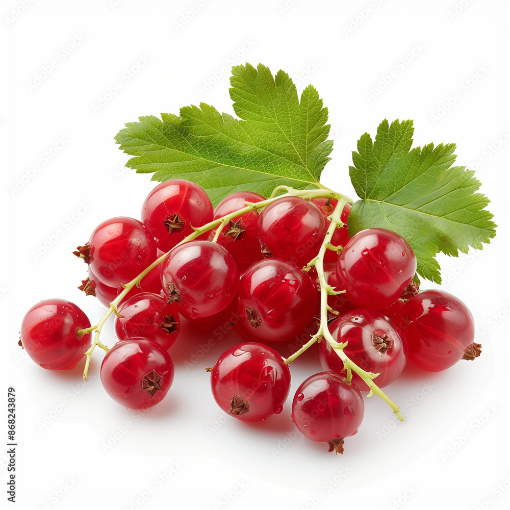 redcurrant on white background redcurrant on white background