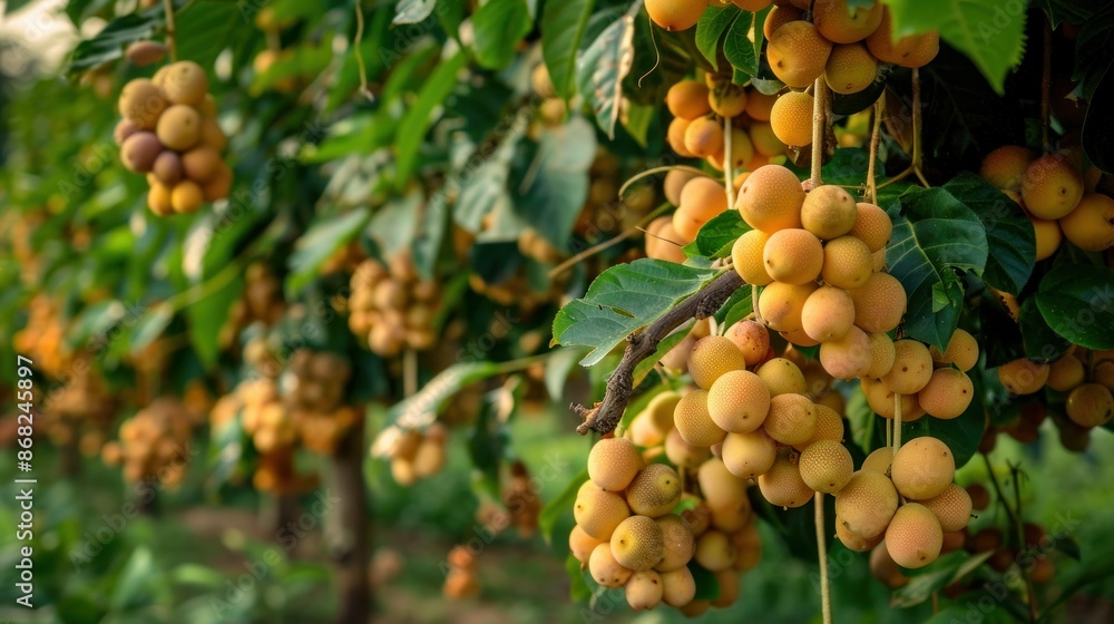 Longan orchards - Tropical fruits beautiful longan in Lamphun, Thailand Longan orchards - Tropical fruits beautiful longan in Lamphun, Thailand