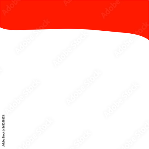 Free Download Red Banner Top Divider. Separator For Banners, Apps, Posters. Isolated Vector Illustration - GFXLoad