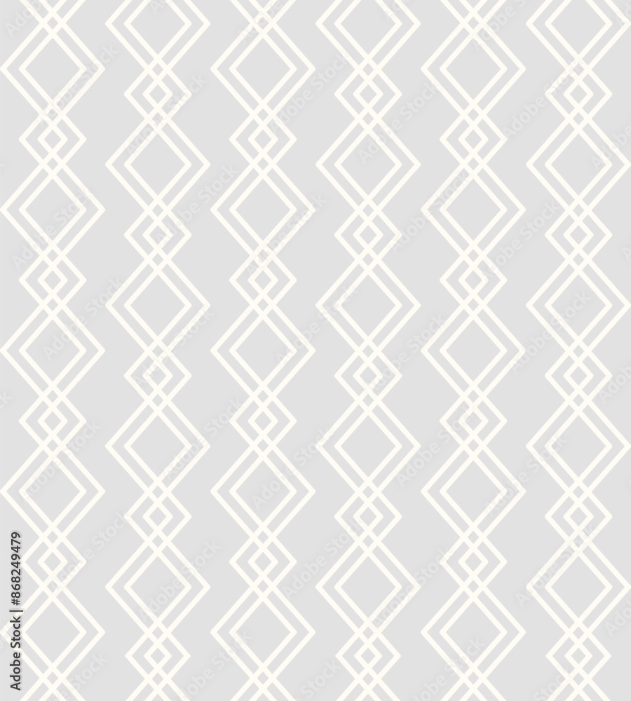 Abstract geometric background. Vector seamless pattern with rhombuses and zigzag lines. Vintage diamond wallpaper print Abstract geometric background. Vector seamless pattern with rhombuses and zigzag lines. Vintage diamond wallpaper print