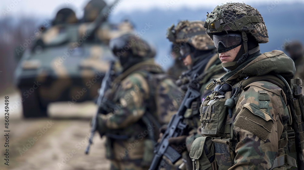 Fototapeta premium NATOs role in promoting international security.