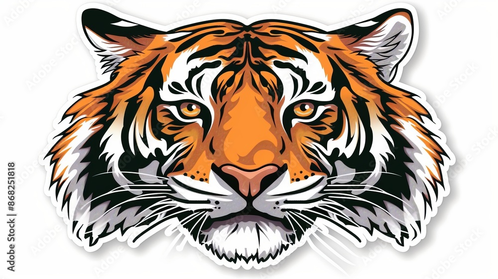 Tiger Face Illustration Tiger Face Illustration