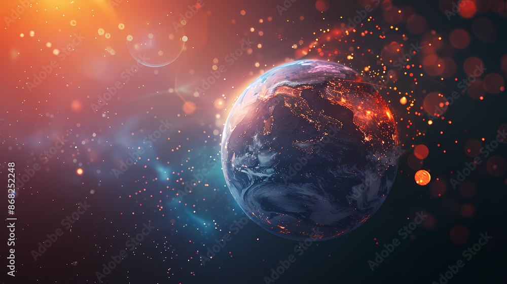 Fototapeta premium Colorful Earth