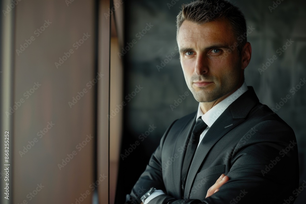 Confident Man. Portrait of a Handsome Businessman in a Success Job Confident Man. Portrait of a Handsome Businessman in a Success Job