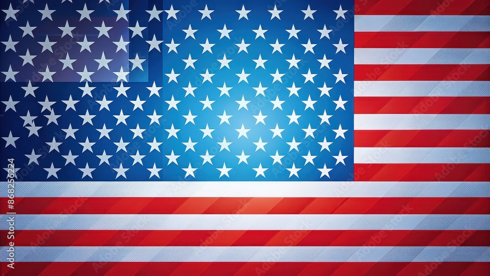 Naklejka premium Patriotic USA background with flag, stars, and stripes , American, patriotic, background, USA, United States, flag