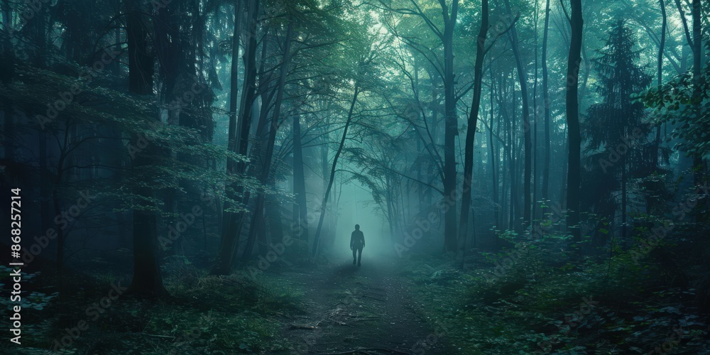 Sudden Disappearance of Megan's Husband in Enigmatic Woodland Reveals Sinister Truths. Concept Mystery, Suspense, Enchanted Forest, Vanishing Act, Sinister Revelations Sudden Disappearance of Megan's Husband in Enigmatic Woodland Reveals Sinister Truths. Concept Mystery, Suspense, Enchanted Forest, Vanishing Act, Sinister Revelations