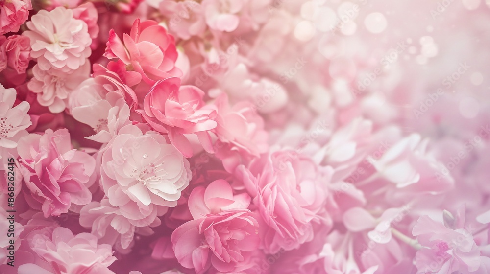 Delicate Pink Blossoms in Soft Focus Delicate Pink Blossoms in Soft Focus