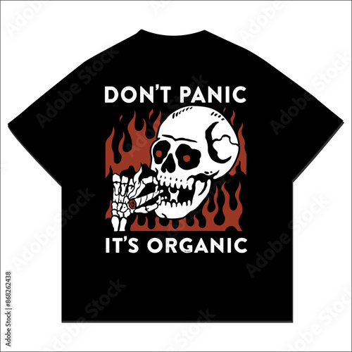Streetwise Psychosis Grunge Skull Graphic for Urban Wear
