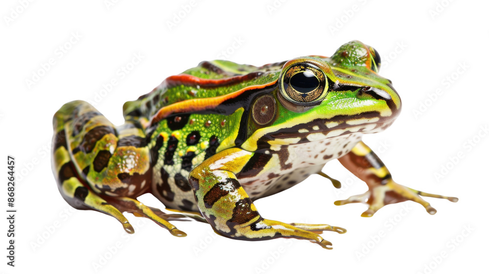 Obraz premium Leopard Frog on transparent background