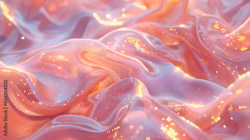 Abstract pink background with glitter and waves Abstract pink background with glitter and waves