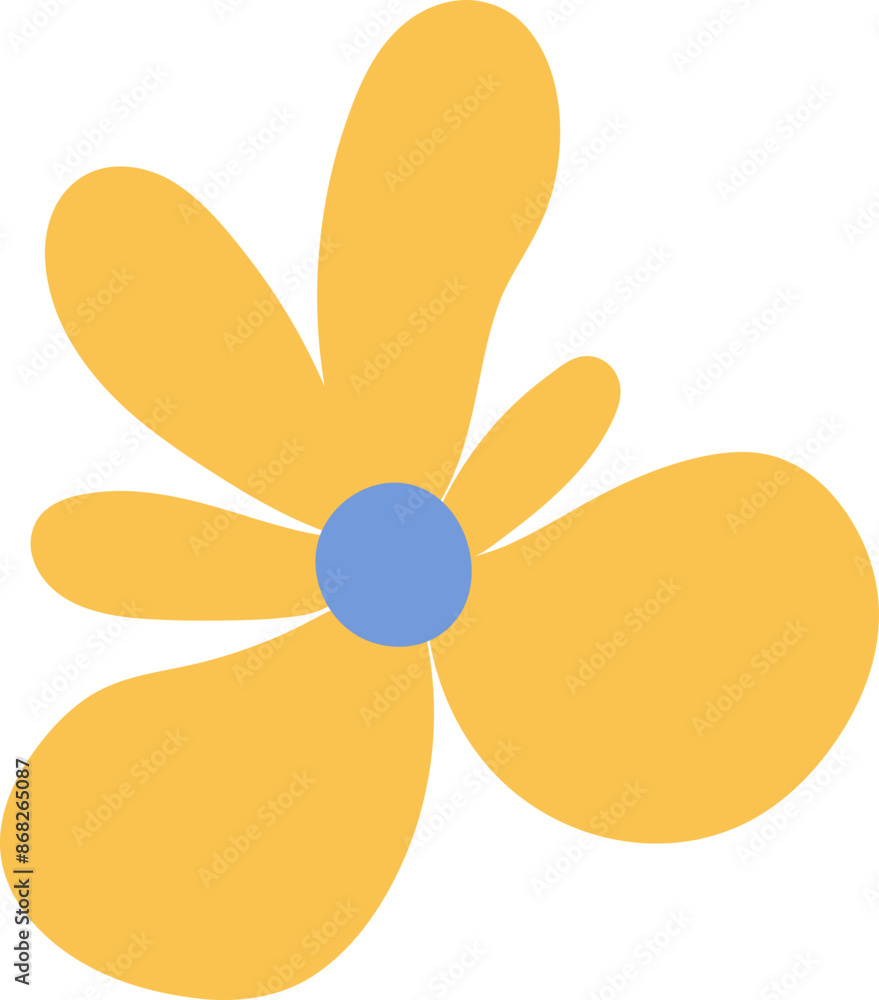 Modern art flower illustration Modern art flower illustration