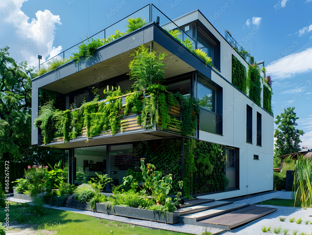 Obraz premium New luxury residential buildings, stylish office building, Premium Apartments and flat building, City building
