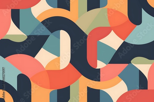 A set of abstract, interlocking shapes for a collaborative project's homepage photo
