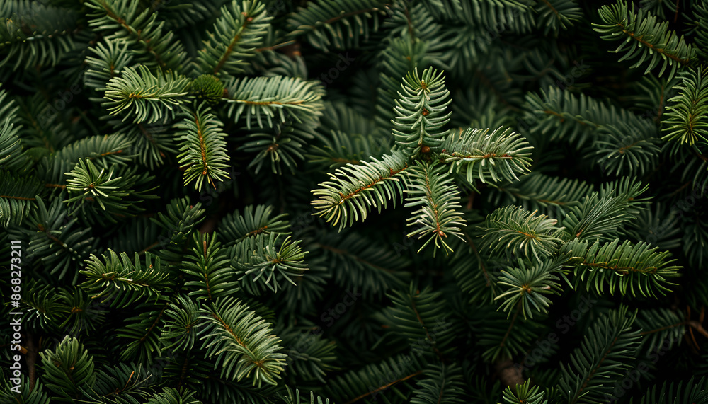 Natural background of young fir-tree branches with small needles. Growing new evergreen fir tree. Pine branches with young green needles for publication, poster, screensaver Natural background of young fir-tree branches with small needles. Growing new evergreen fir tree. Pine branches with young green needles for publication, poster, screensaver