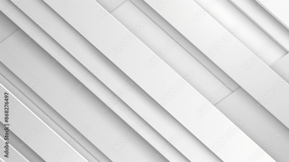 Fototapeta premium Abstract white geometric pattern background
