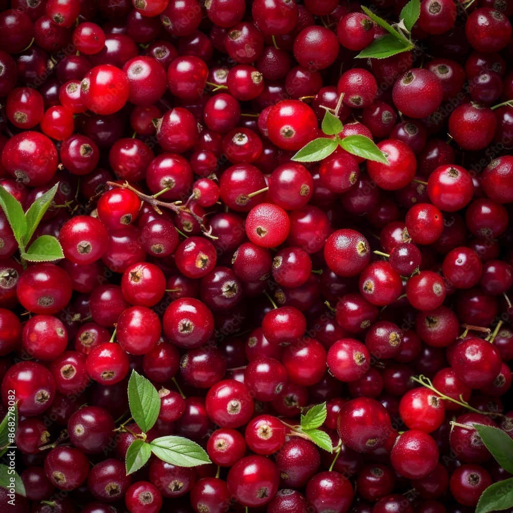 Lingonberry texture background, Vaccinium vitis-idaea fruits pattern, many partridgeberry mockup Lingonberry texture background, Vaccinium vitis-idaea fruits pattern, many partridgeberry mockup