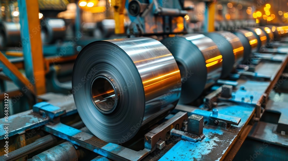 Obraz premium High-quality sheet steel rolling mill for superior strength and durability