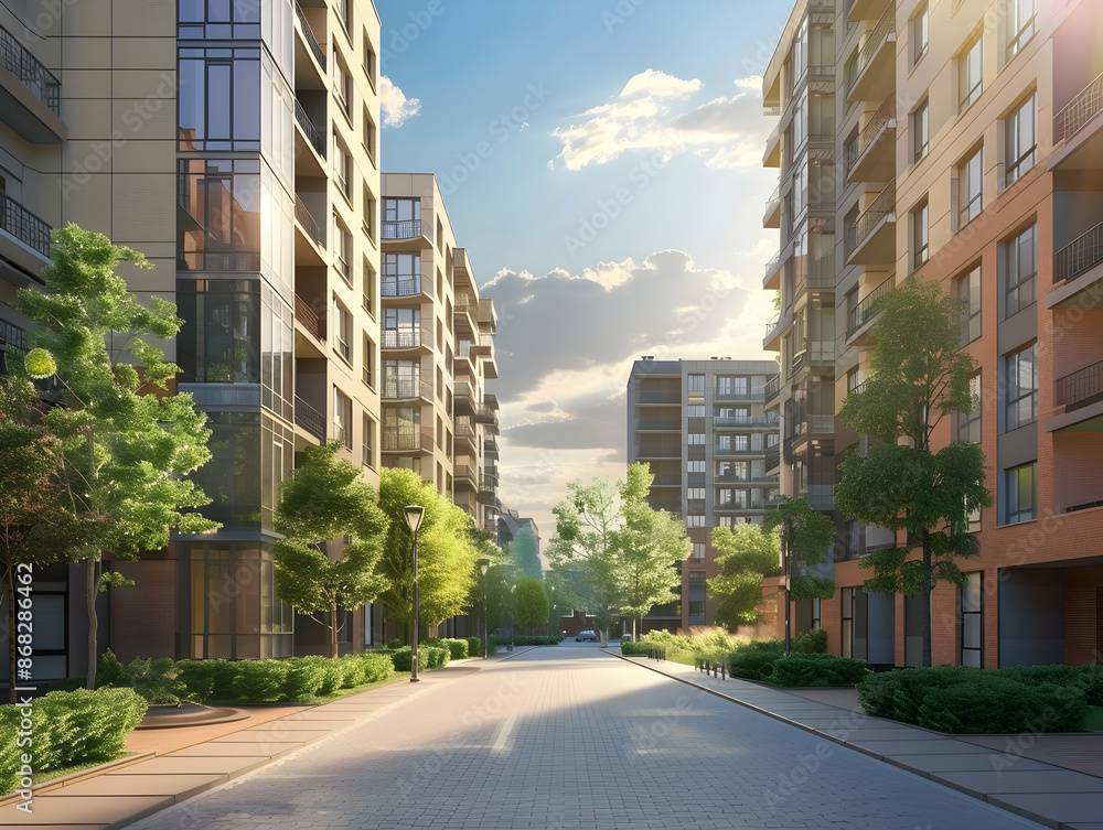 New luxury residential buildings, stylish office building, Premium Apartments and flat building, City building New luxury residential buildings, stylish office building, Premium Apartments and flat building, City building